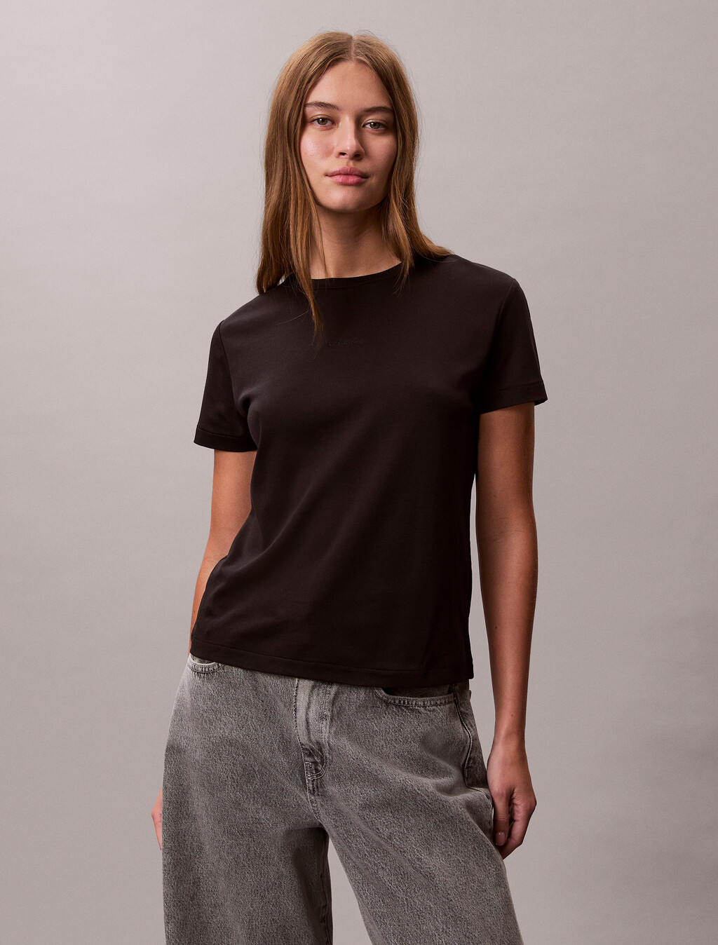 Nano Logo Supima Cotton Tee, Black, hi-res