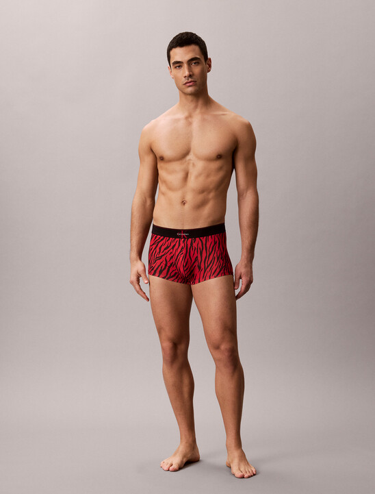 Monogram 圖案低腰平口內褲