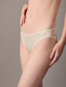 Stretch Micro Low Rise Bikini, Ivory, hi-res