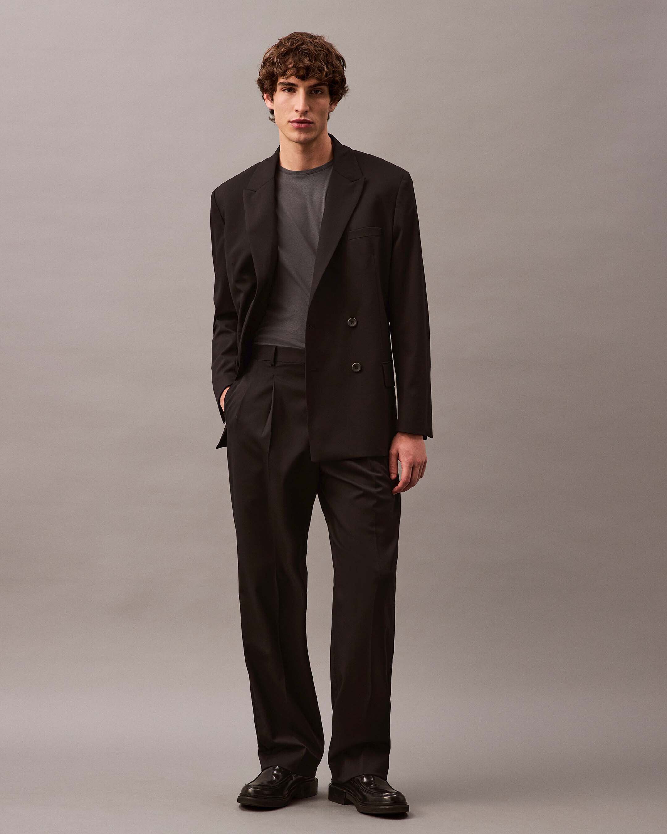 Calvin klein double breasted blazer dress discount