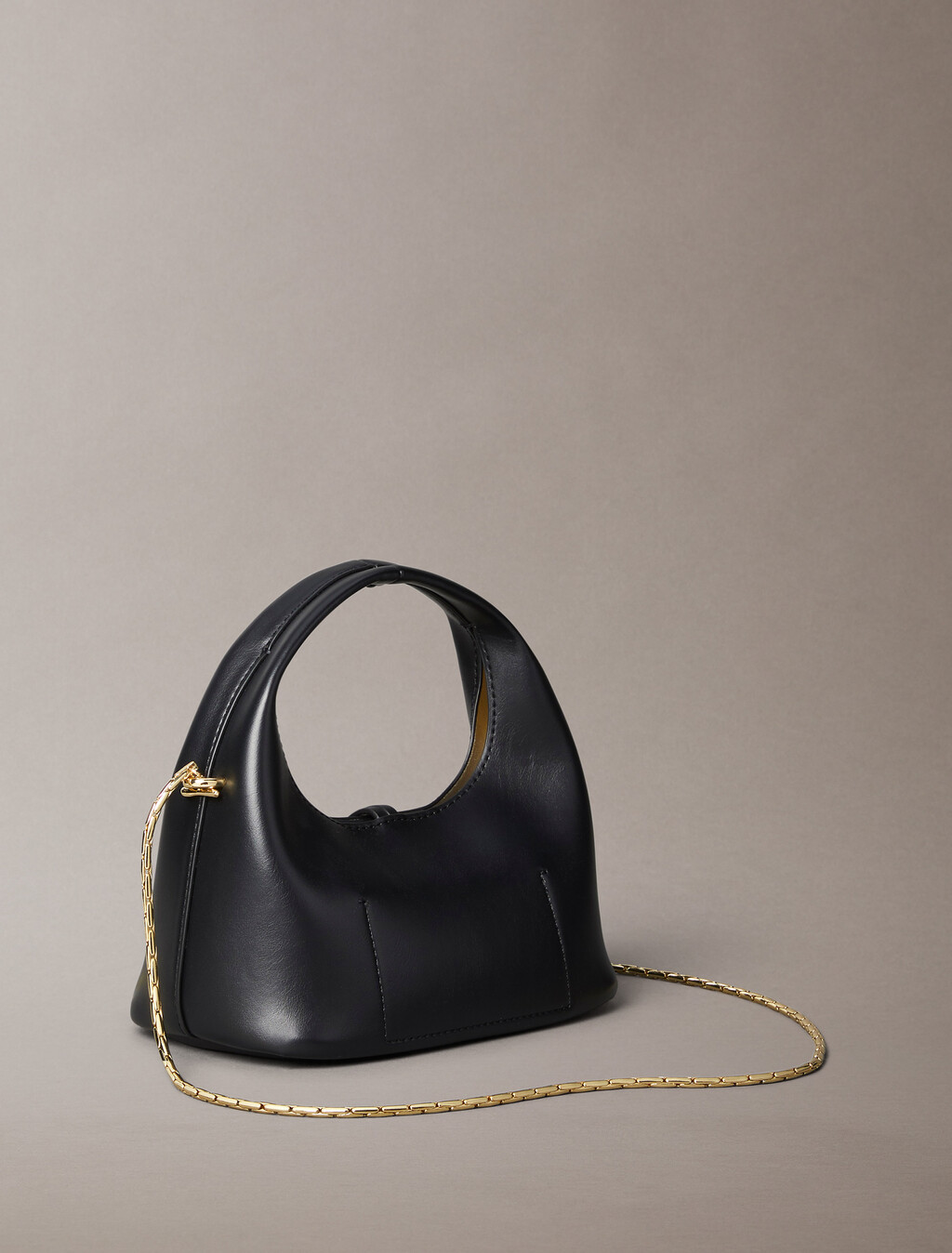 Stone Lock Slouchy Crossbody Bag, Black, hi-res