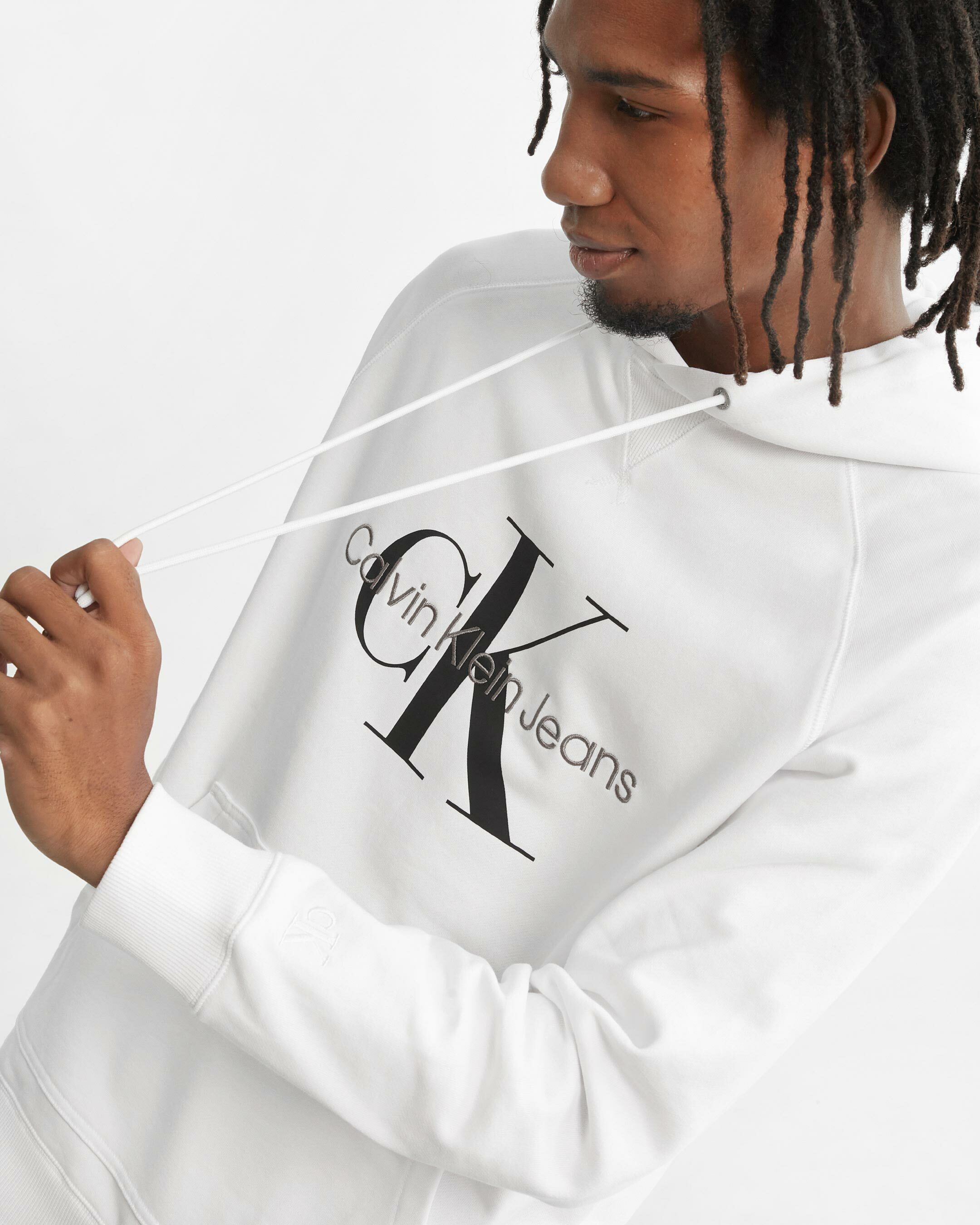 Calvin klein clearance monogram hoodie