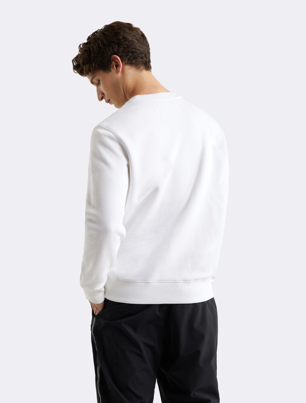 Institutional Logo Regular Sweatshirt, Bright White, hi-res