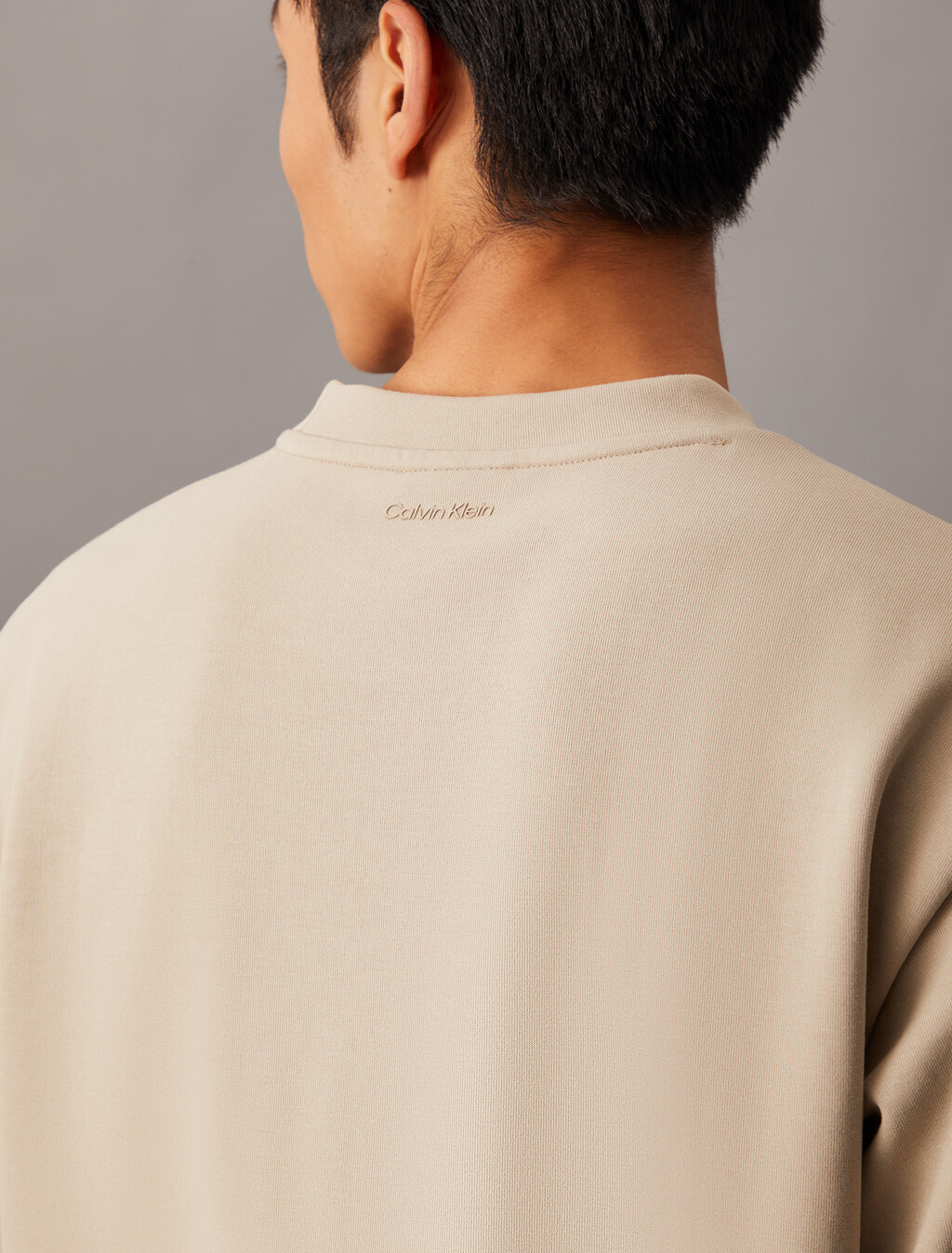 Combed Lightweight Interlock Cotton Crewneck T-Shirt, Crockery, hi-res