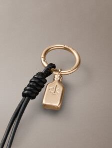 Mini CK One Key Fob Bag Charm, Black, hi-res