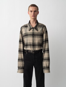 Blakely格紋鈕扣襯衫, Black, hi-res