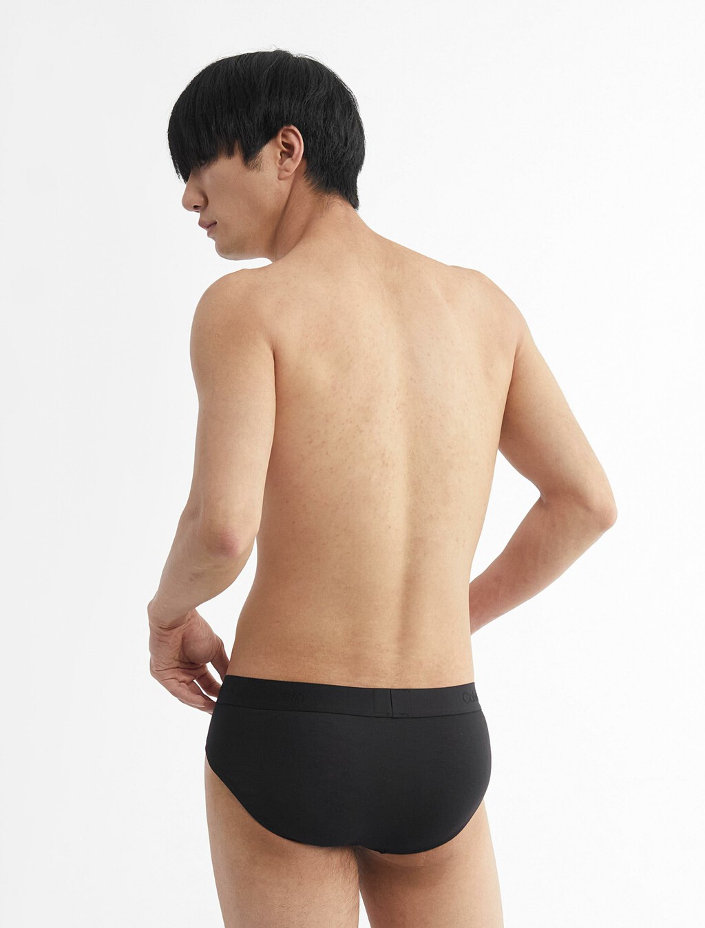 CK Black Ultra Soft Cashmere Hipster Briefs, Black, hi-res