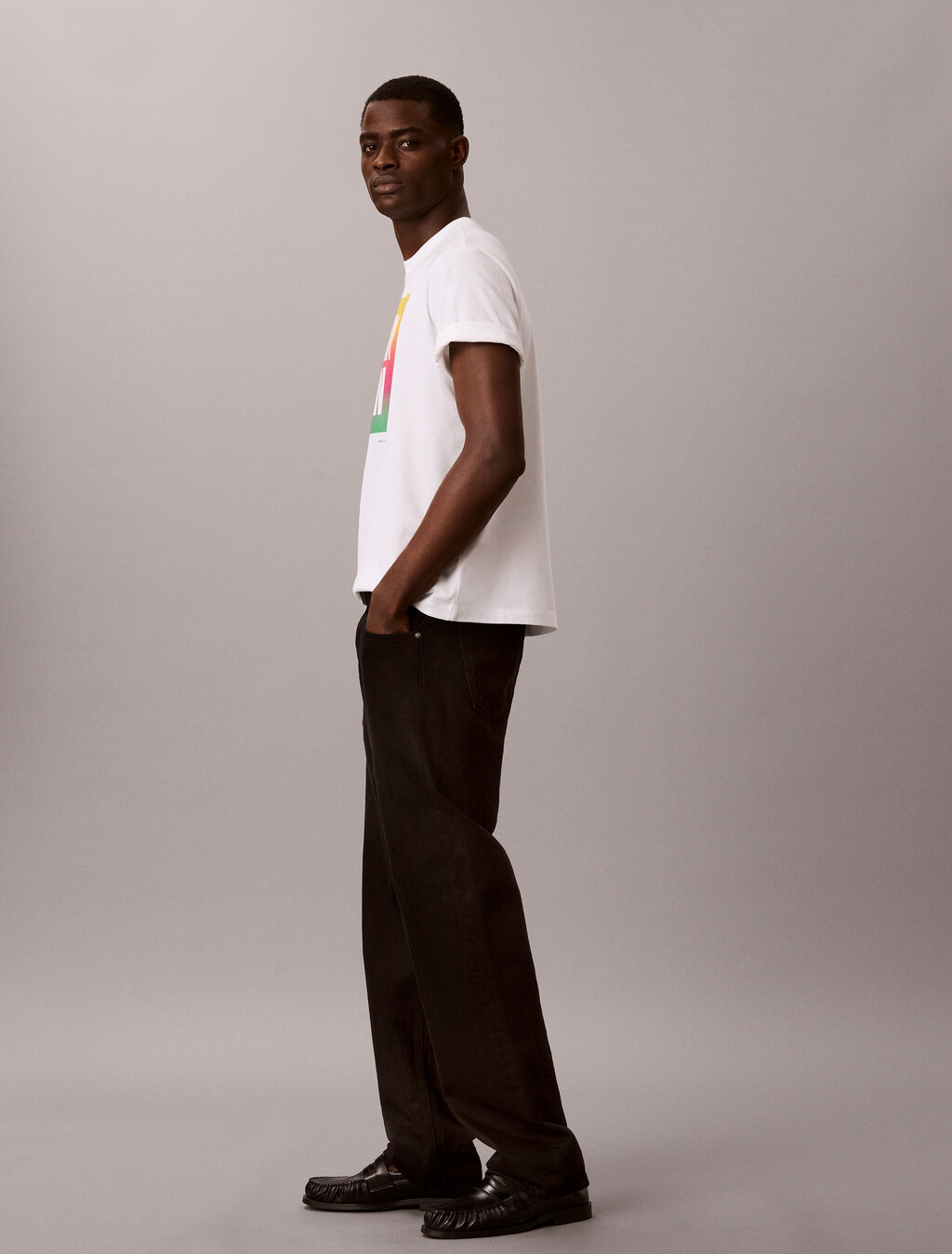 Pride 寬版標誌 T 恤, Brilliant White, hi-res