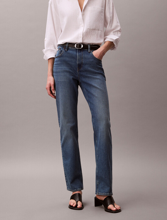 High Rise Straight Jeans
