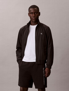 Cotton Terry Graphic Short, Black, hi-res