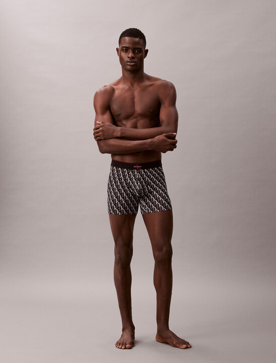 Monogram 超細纖維彈性低腰四角內褲