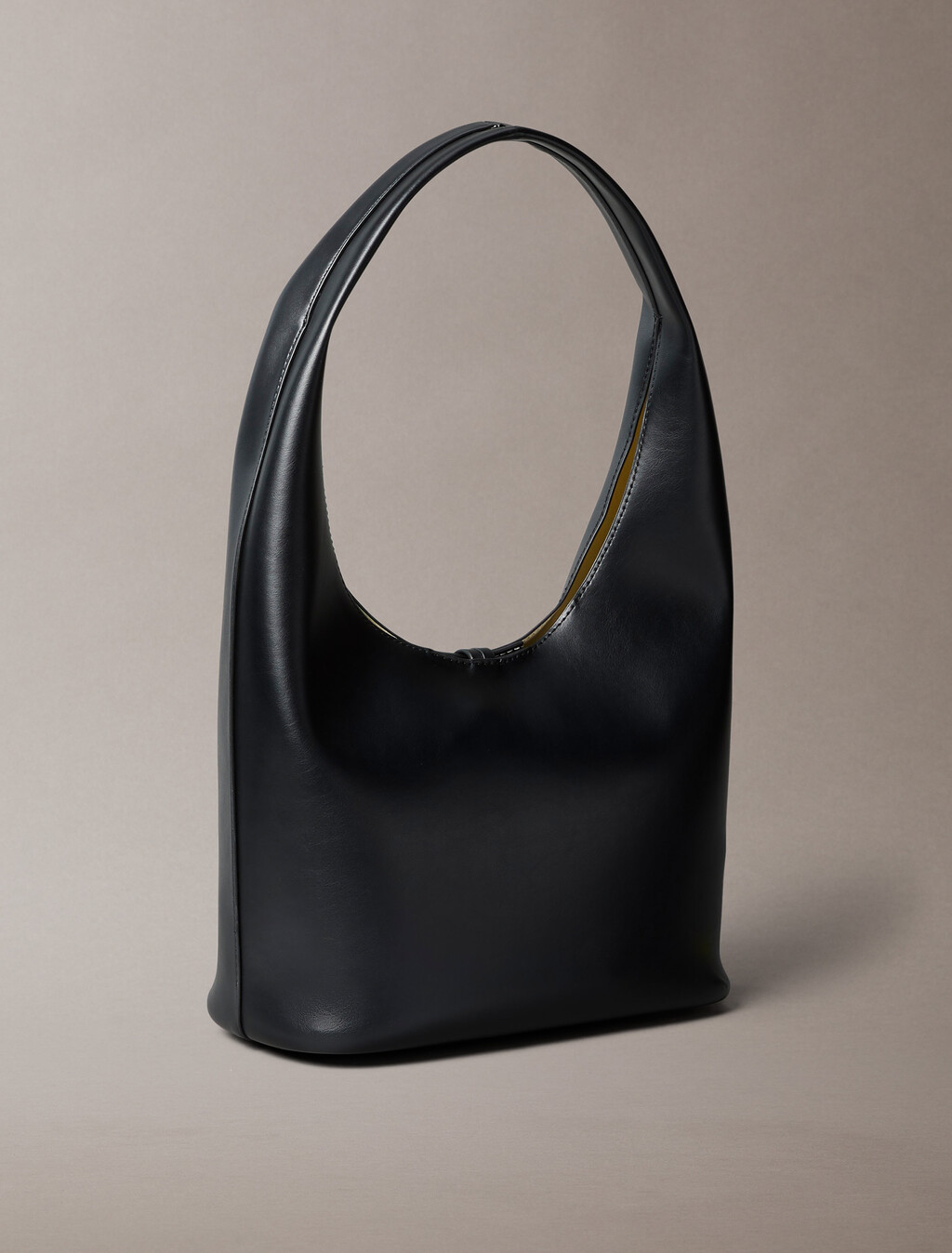 Stone Lock Slouchy Small Shoulder Bag, Black, hi-res