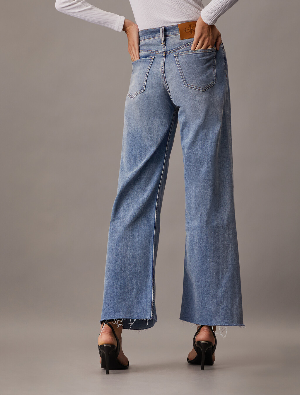 37.5 高腰寬筒牛仔褲, Denim Light, hi-res