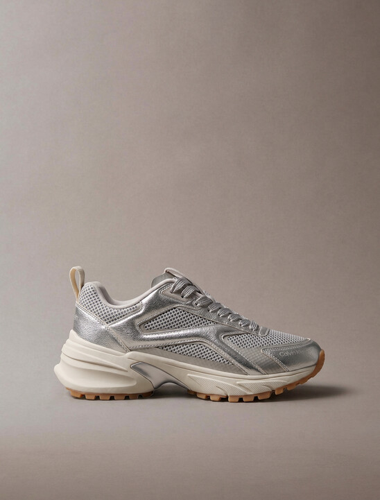 Metallic Mesh Hike Runner Sneaker