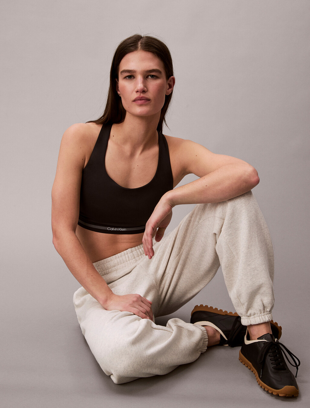 Quick-Dry Racerback Sports Bra, Black, hi-res