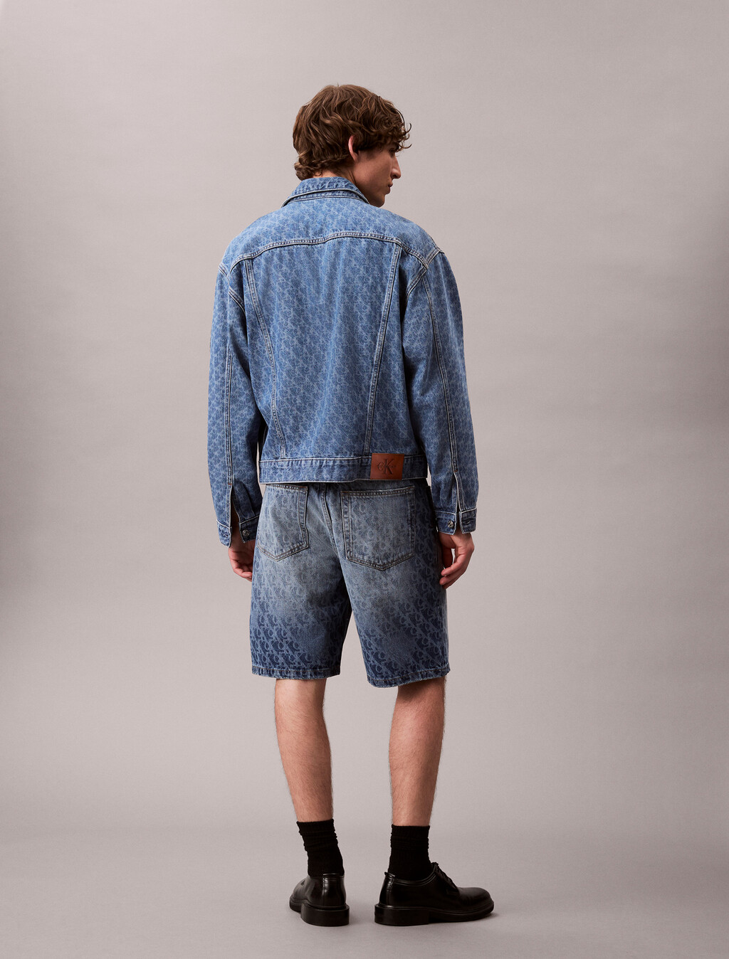 Monogram Logo 90's Shorts, CK CELTIC SEA AOP, hi-res