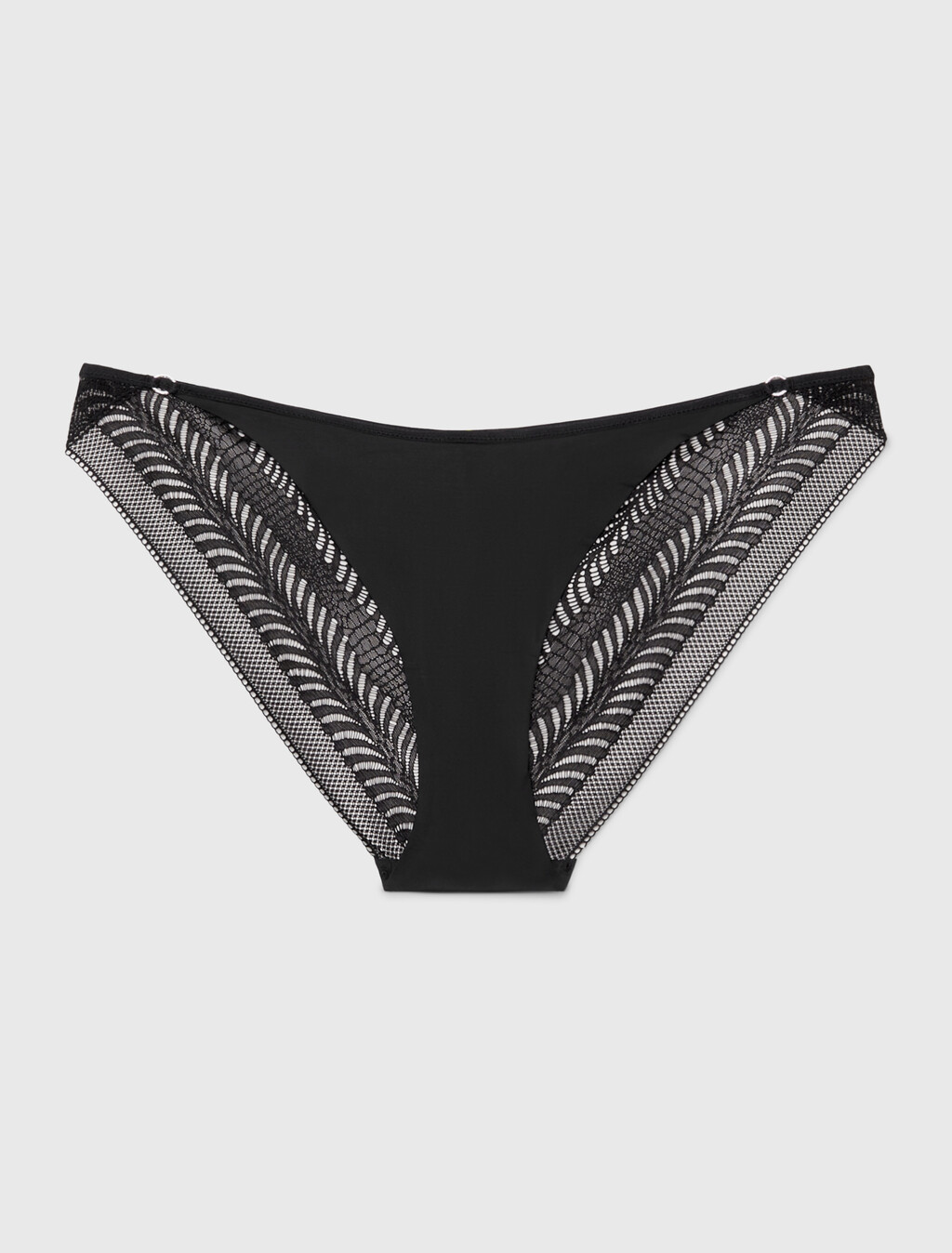 Bikini Briefs - Minimalist Lace, BLACK, hi-res