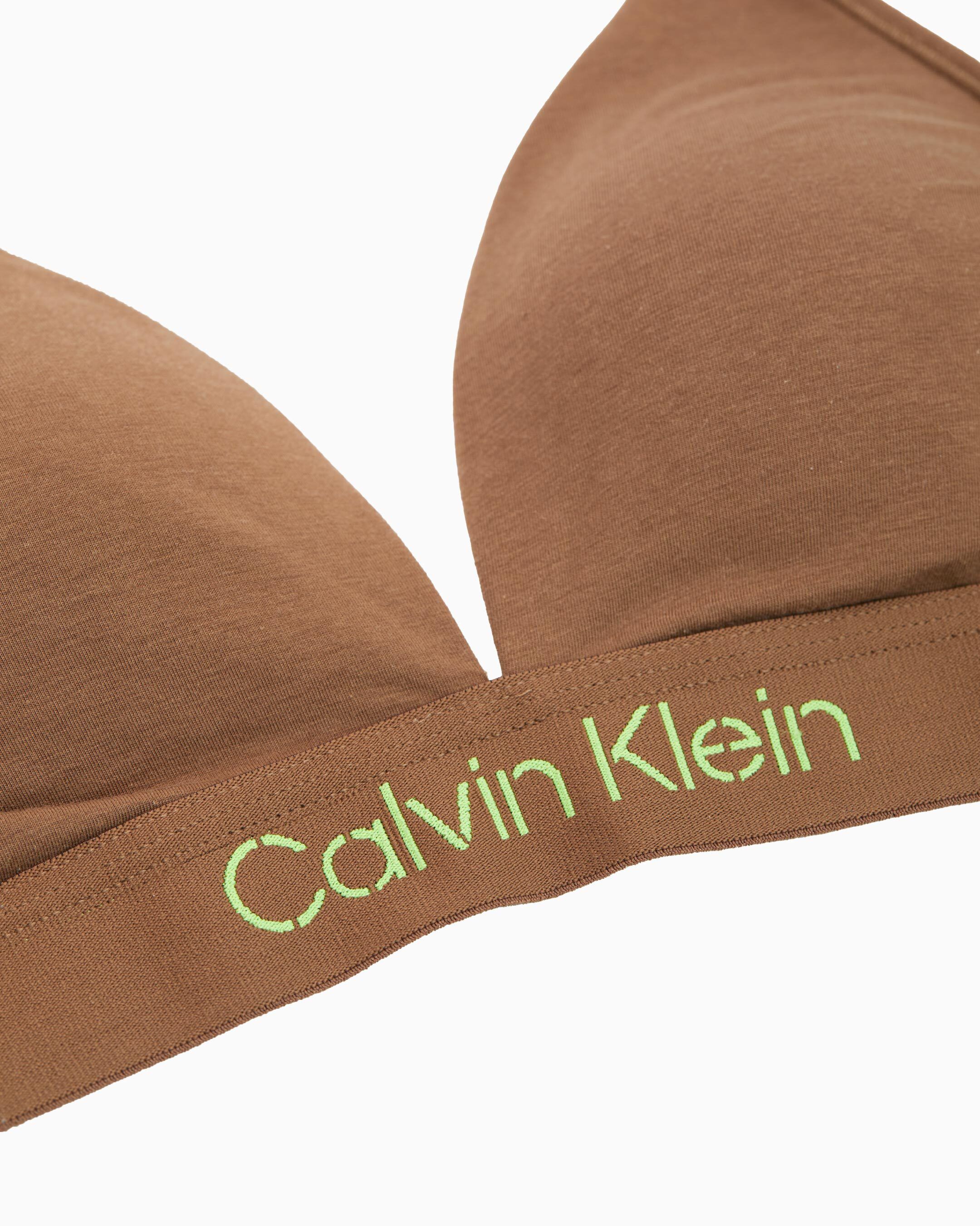 Calvin klein tonal logo store unlined triangle bra