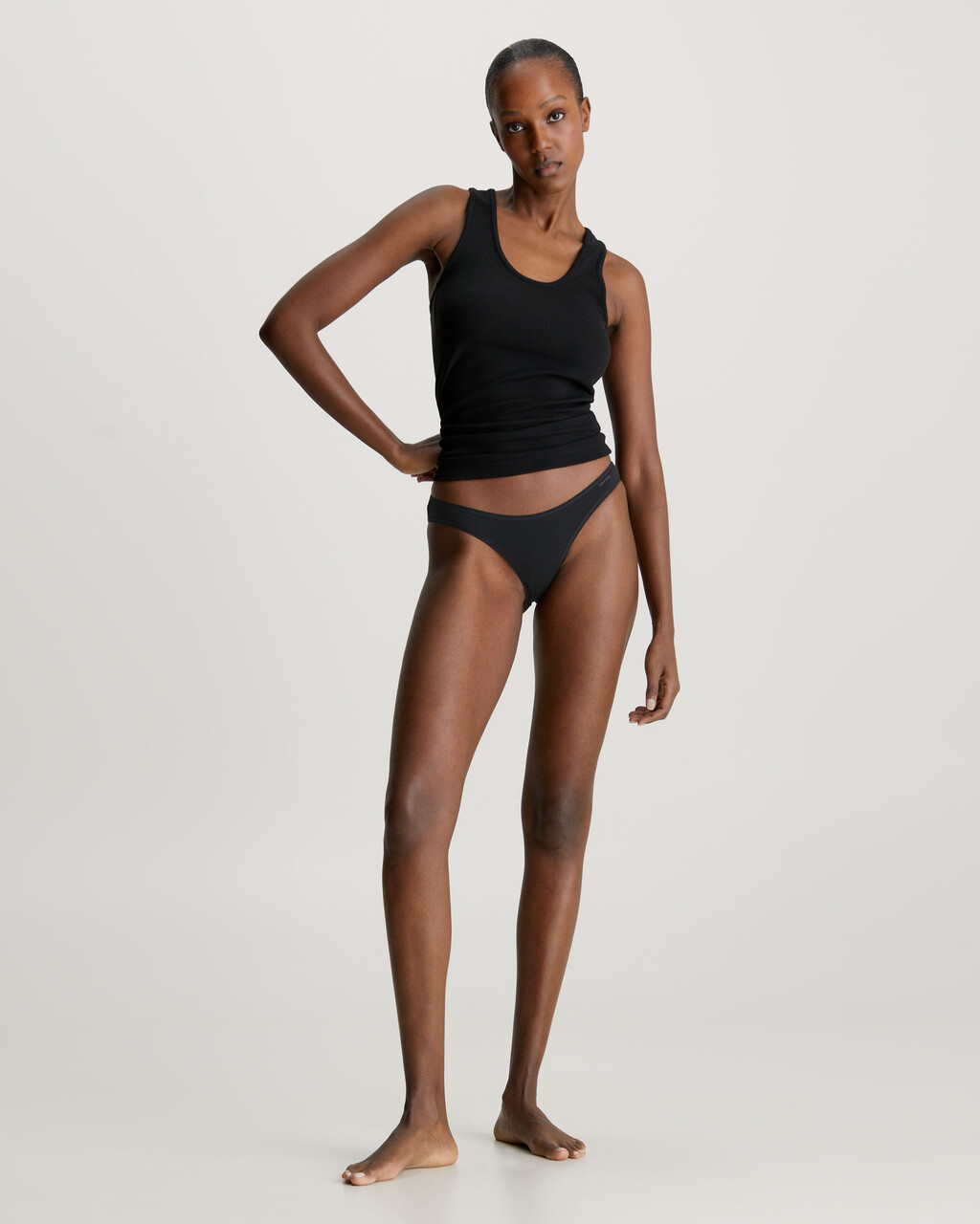 Ideal Cottonlow Rise Bikini Briefs, Black, hi-res