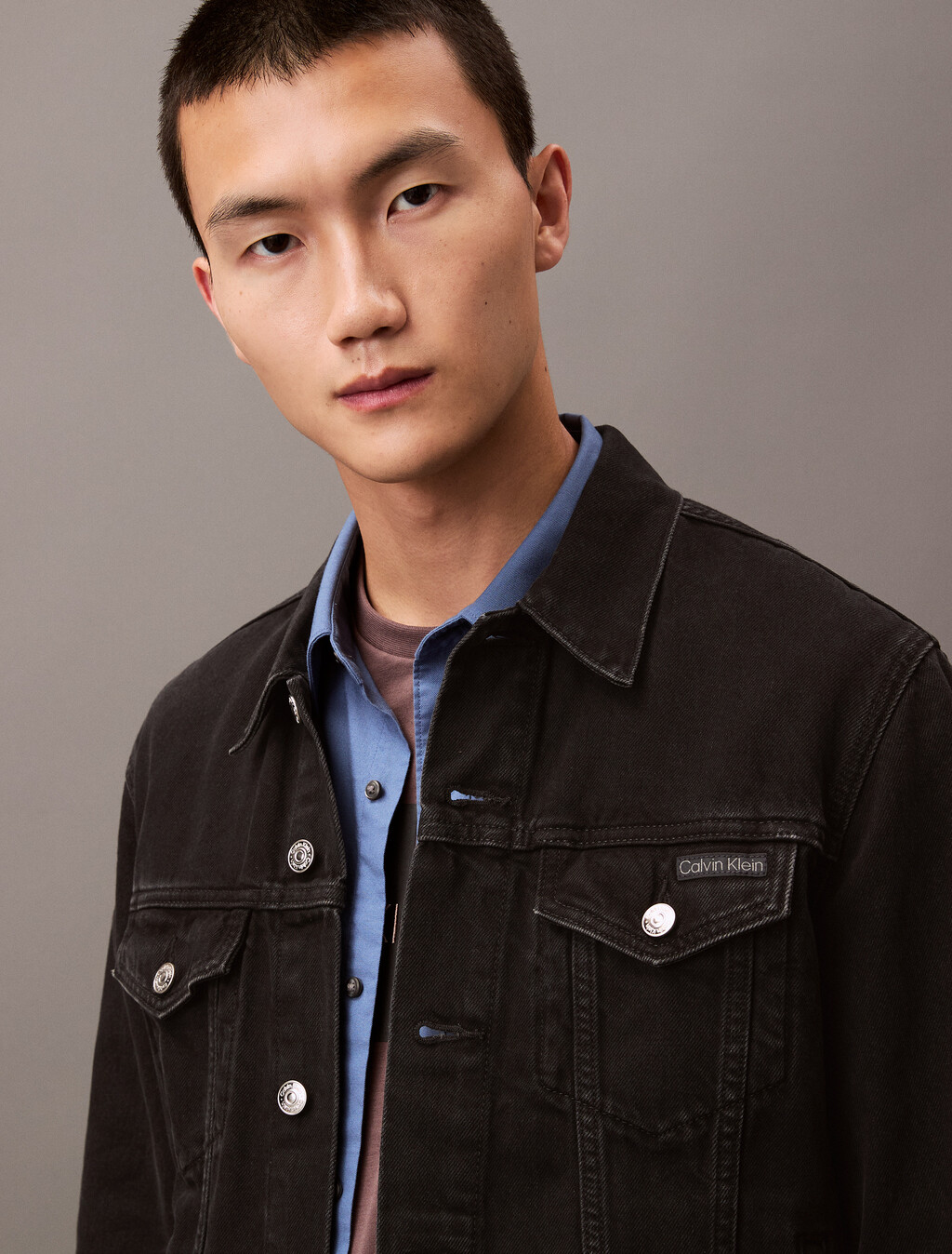 Classic Trucker Jacket, 205 BLACK, hi-res