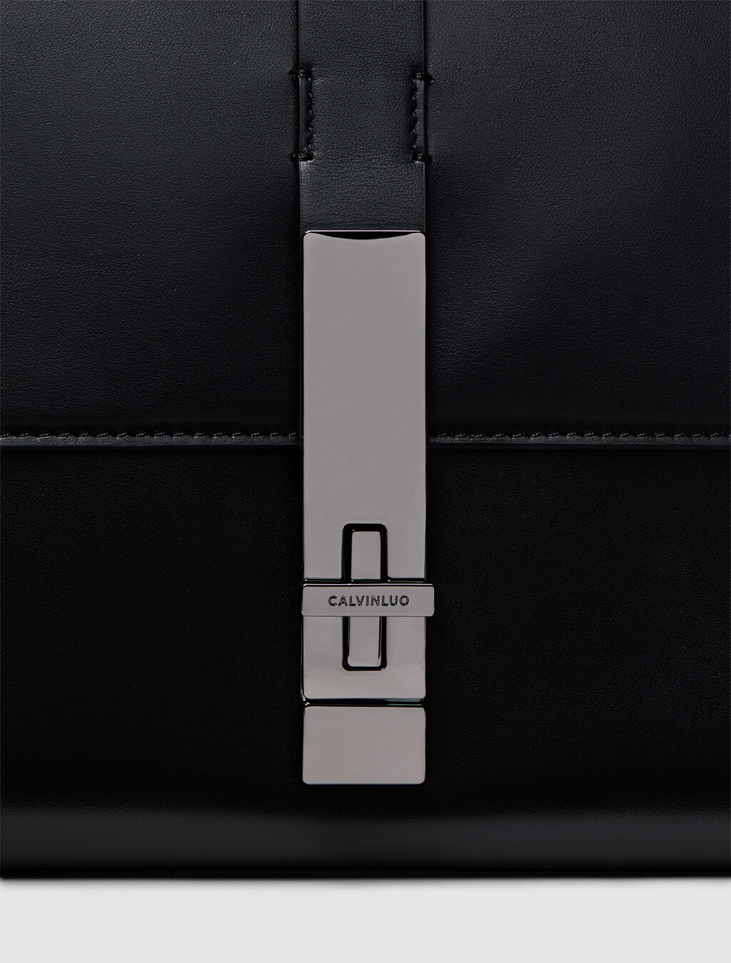皮革信差包, Black, hi-res