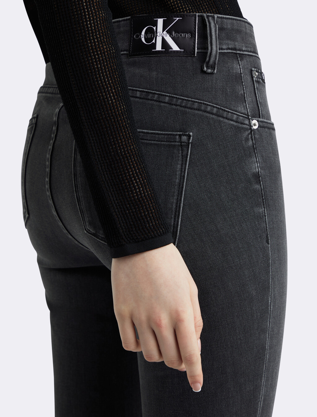 37.5 Bi-Stretch High Rise Body Skinny Ankle Jeans, 049A WASHED BLK, hi-res