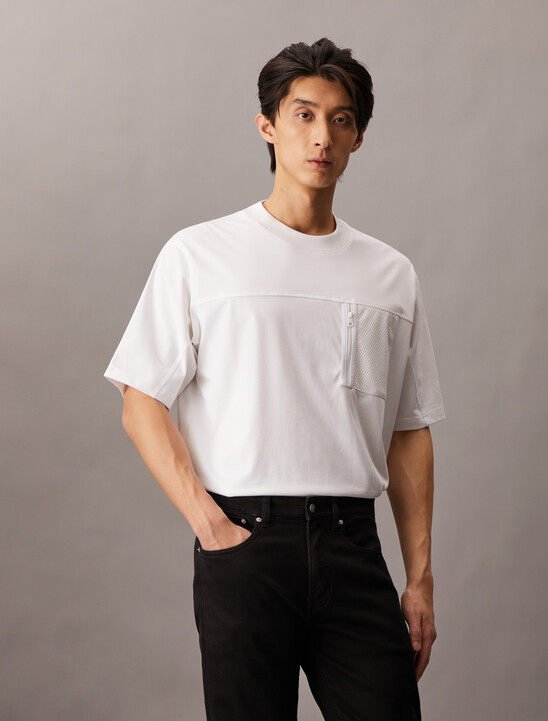 Cooling Relaxed Tee, Bright White Cooling Relaxed Tee