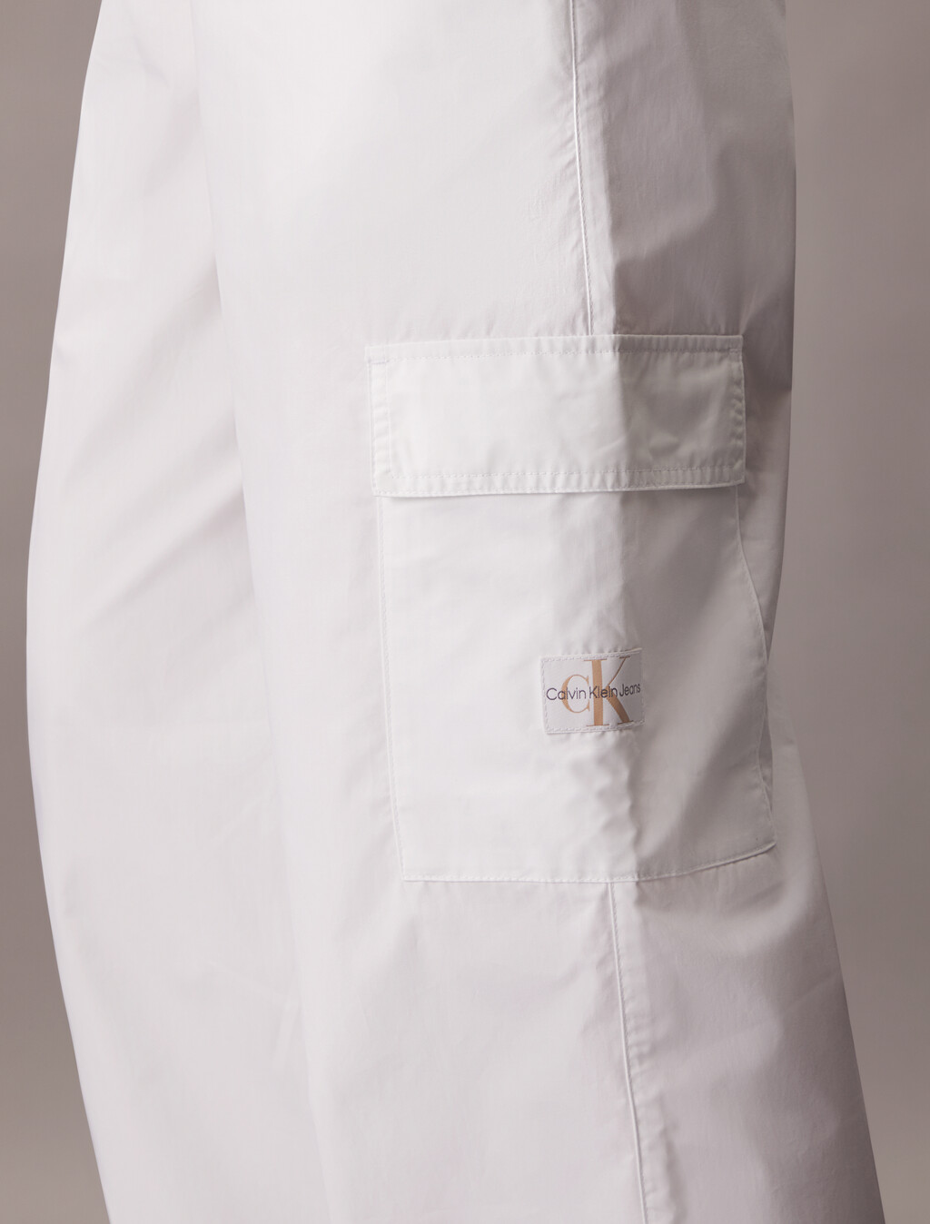 Summer Cotton Straight Utility Pants, Bright White, hi-res