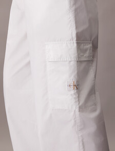 Summer Cotton Straight Utility Pants, Bright White, hi-res