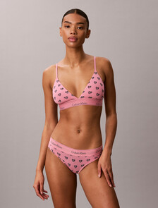 Icon Cotton Modal 薄墊三角罩杯內衣, Be Mine CK Calm Pink, hi-res