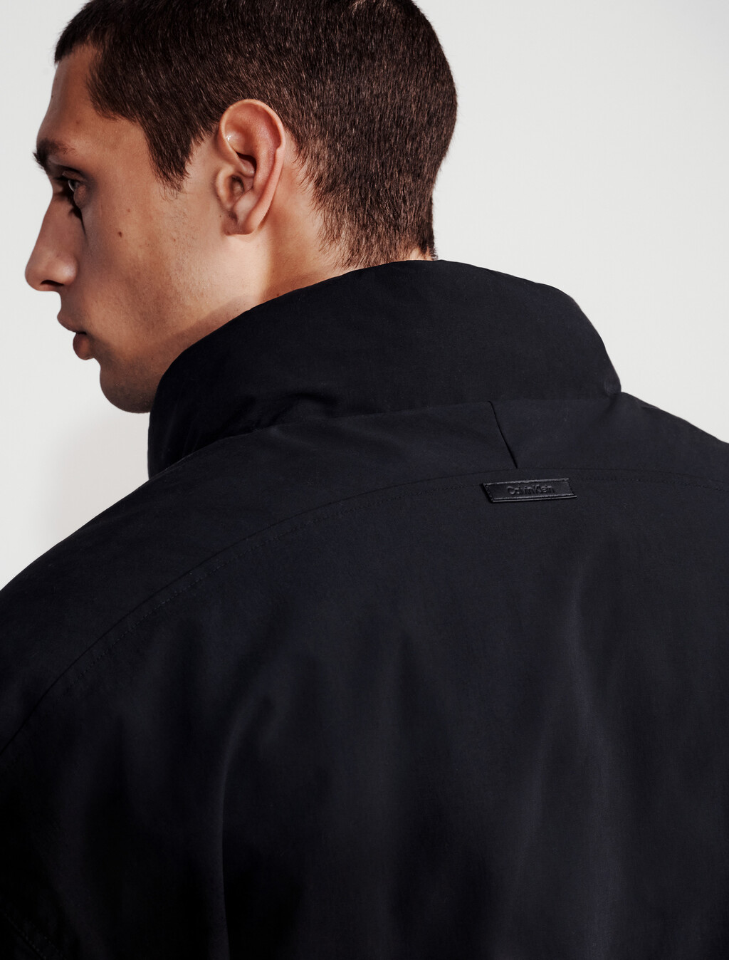 Padded Bomber Jacket, Black, hi-res