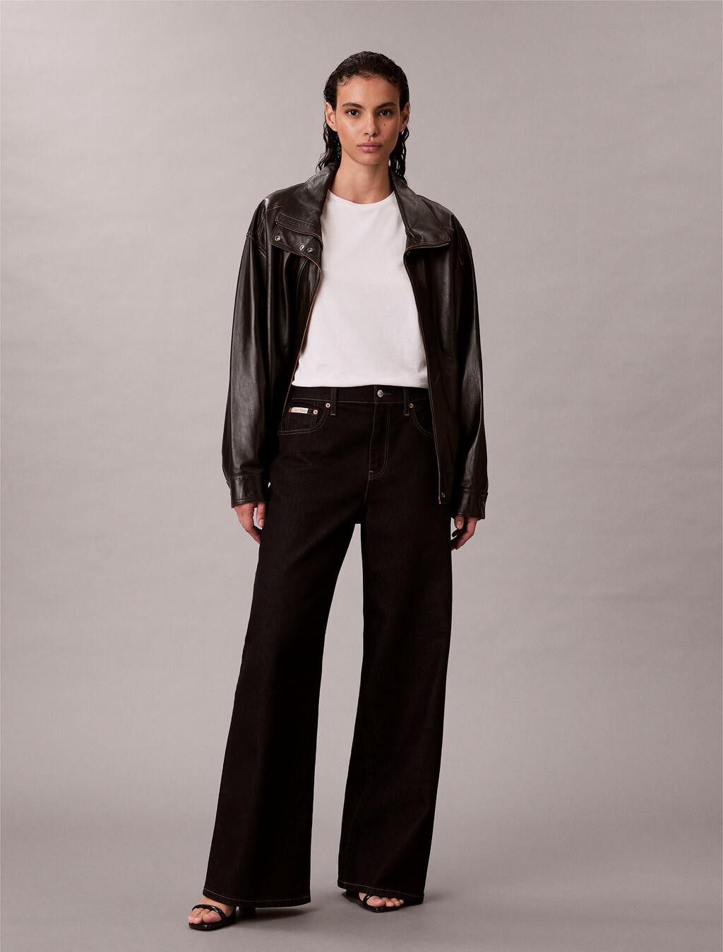 絲棉混紡圓領上衣, Snow White, hi-res