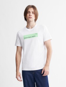 Hyper Real 盒子標誌 T 恤, Bright White, hi-res