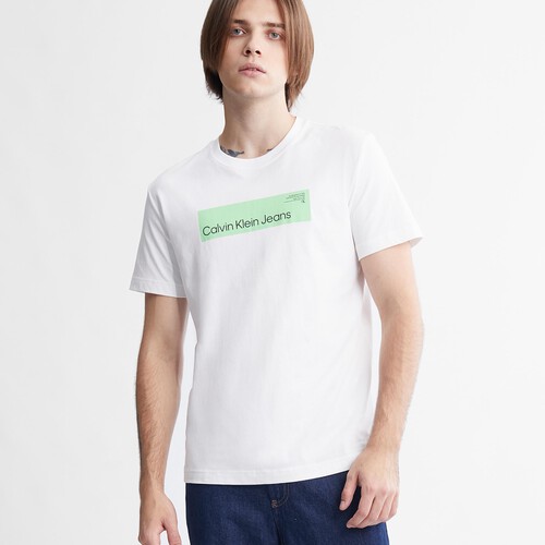 Hyper Real 盒子標誌 T 恤 Bright White