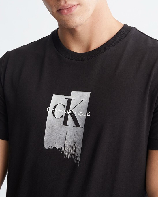 Metallic Foil Monogram Organic Cotton Tee