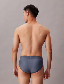 CK Black Microfiber Hip Brief, Bank Blue, hi-res