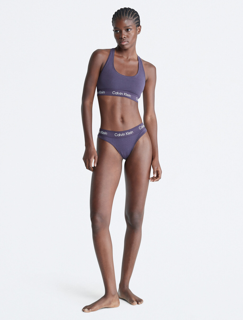 Icon Cotton Bralette, Nightshade, hi-res