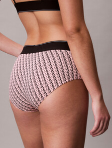 CK Graphic 低腰內褲, MINI STEPPING LOGO BRIGHT PEACH, hi-res