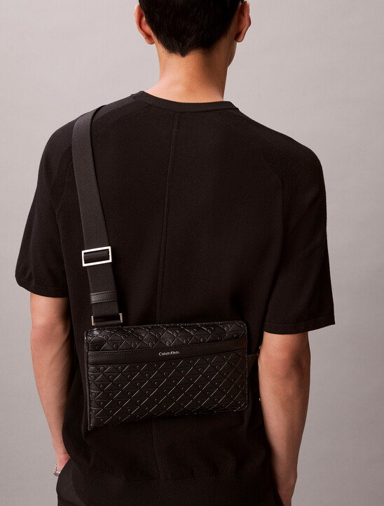 Embossed Emblem Logo Sling Bag