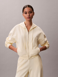 標誌棉質針織連帽外套, Pear Sorbet, hi-res