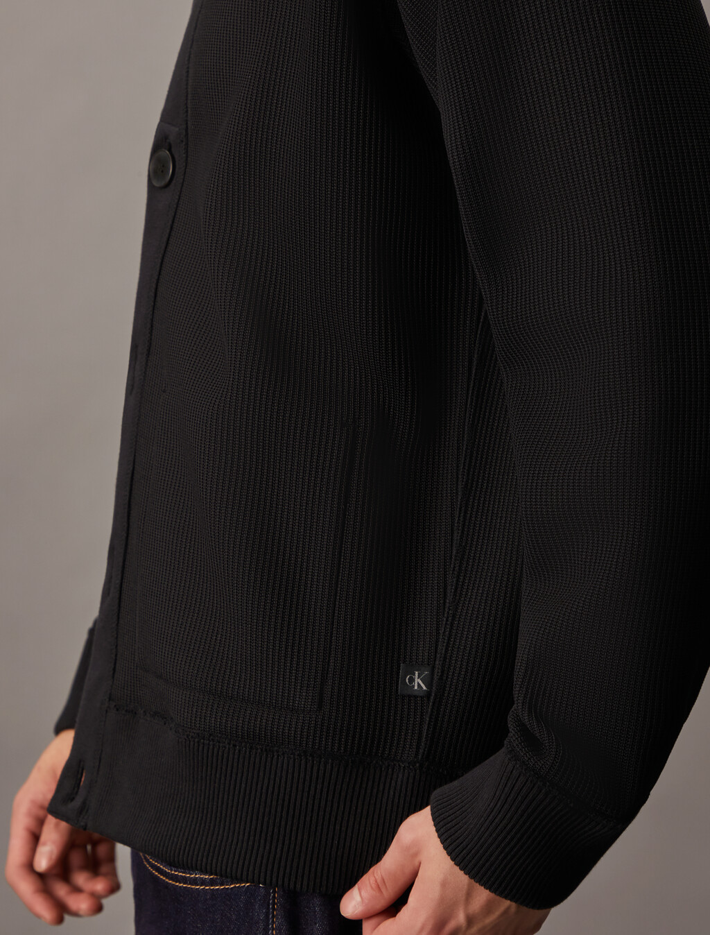 Premium Reversible Cardigan, Ck Black, hi-res