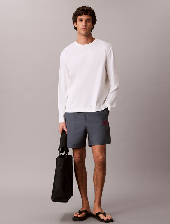 Embroidered Logo Jogger Shorts