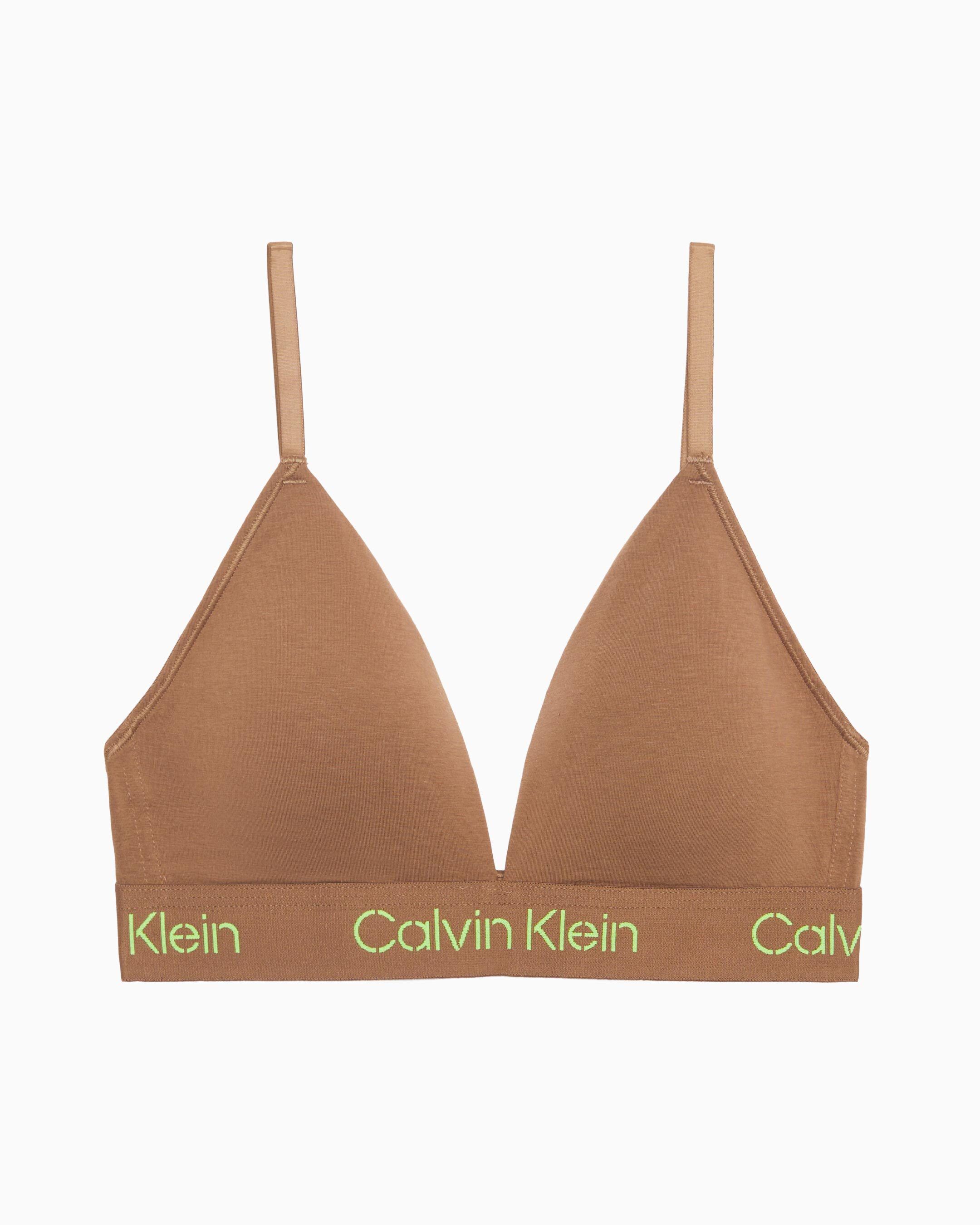 Calvin klein tonal logo unlined triangle bra online