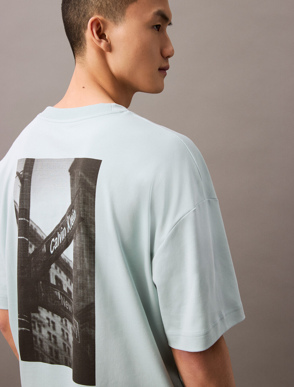 NYCK 印花圖案 T 恤, Harbor Gray, hi-res