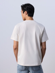 Jung Kook for Calvin Klein 標誌徽章寬鬆 T 恤, LILY, hi-res