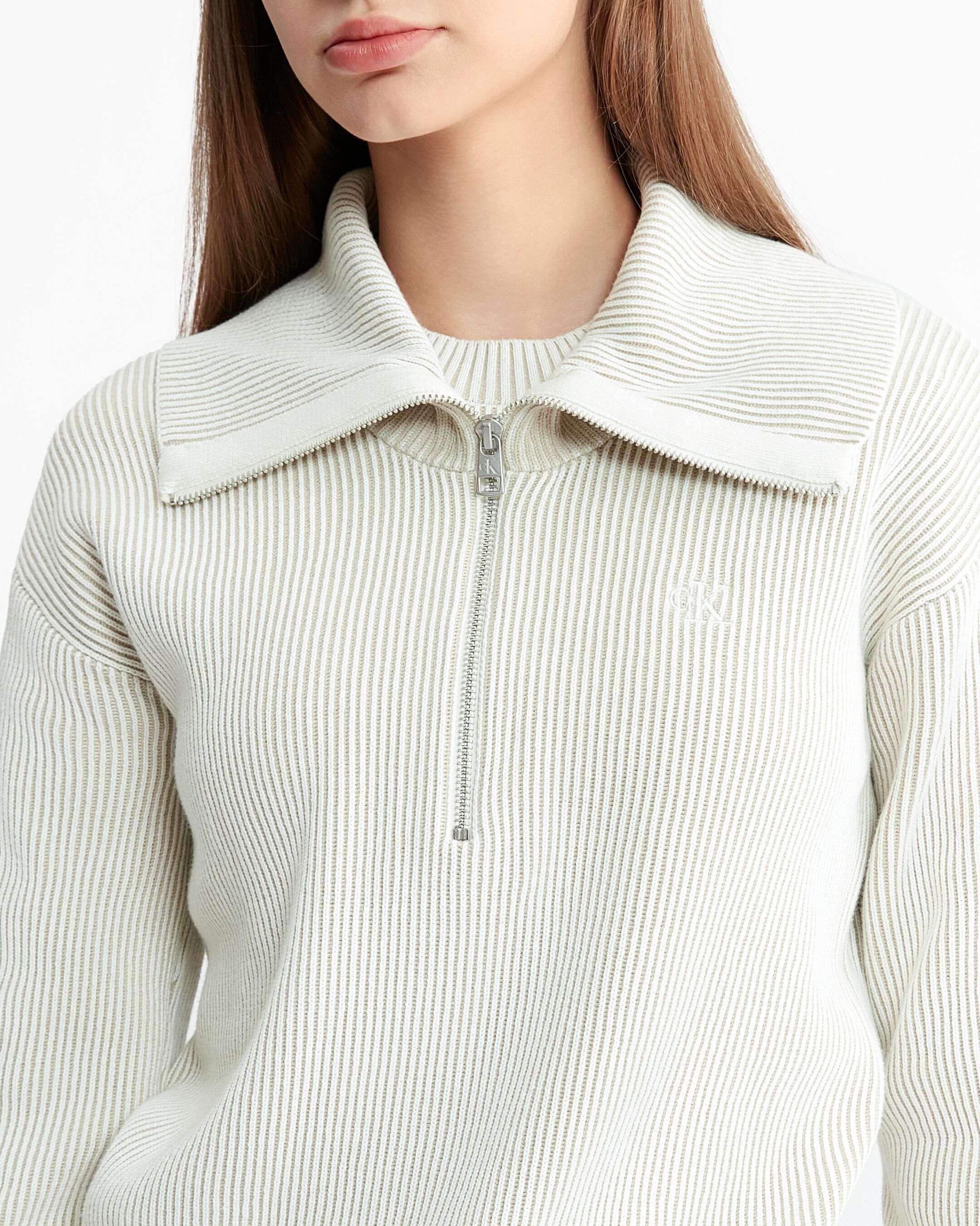 Calvin klein clearance women's white sweater