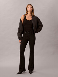37.5 經典黑色高腰喇叭牛仔褲, CK CLASSIC BLACK, hi-res