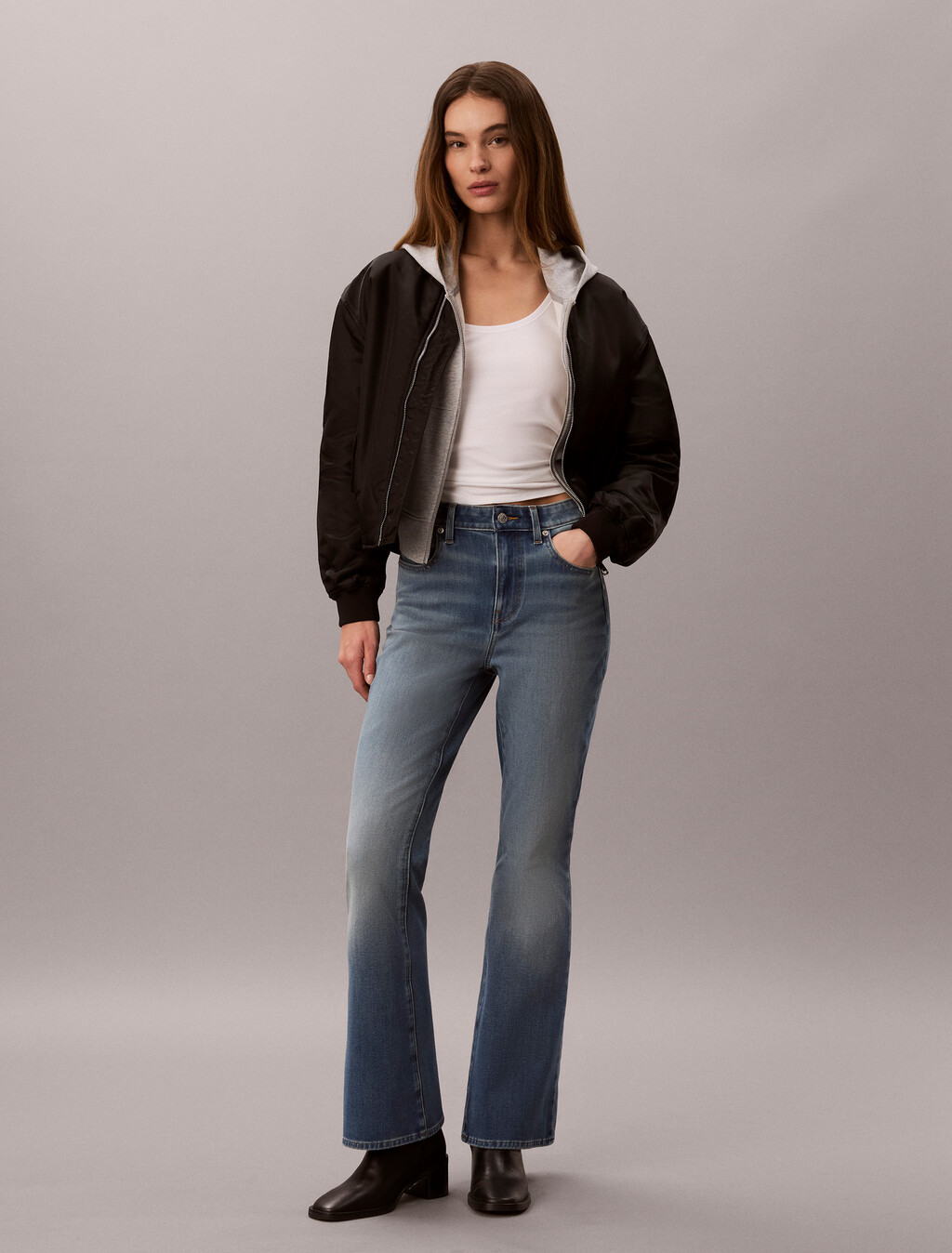 High Rise Flared 37.5 Jeans, COBALT SEA, hi-res