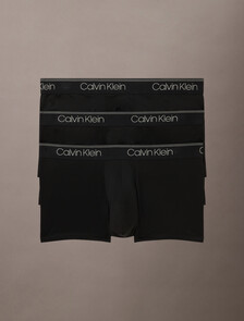 Logo Low Rise Trunk 3 Pack, Black, hi-res