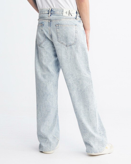 再生棉 90 年代寬鬆牛仔褲